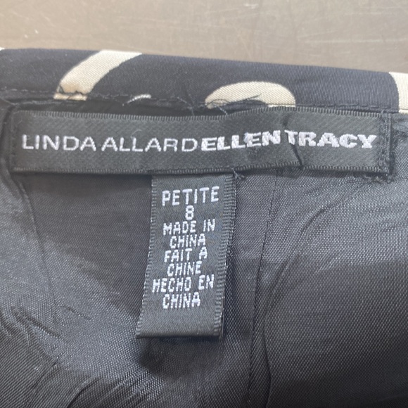 Linda Allard Ellen Tracy Geometric Print Knee Length Skirt - Picture 6 of 7